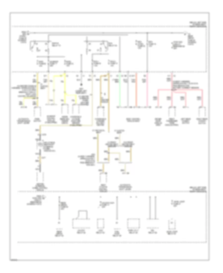 Power Distribution Wiring Diagram 4 of 5 for Buick Lucerne Super 2009