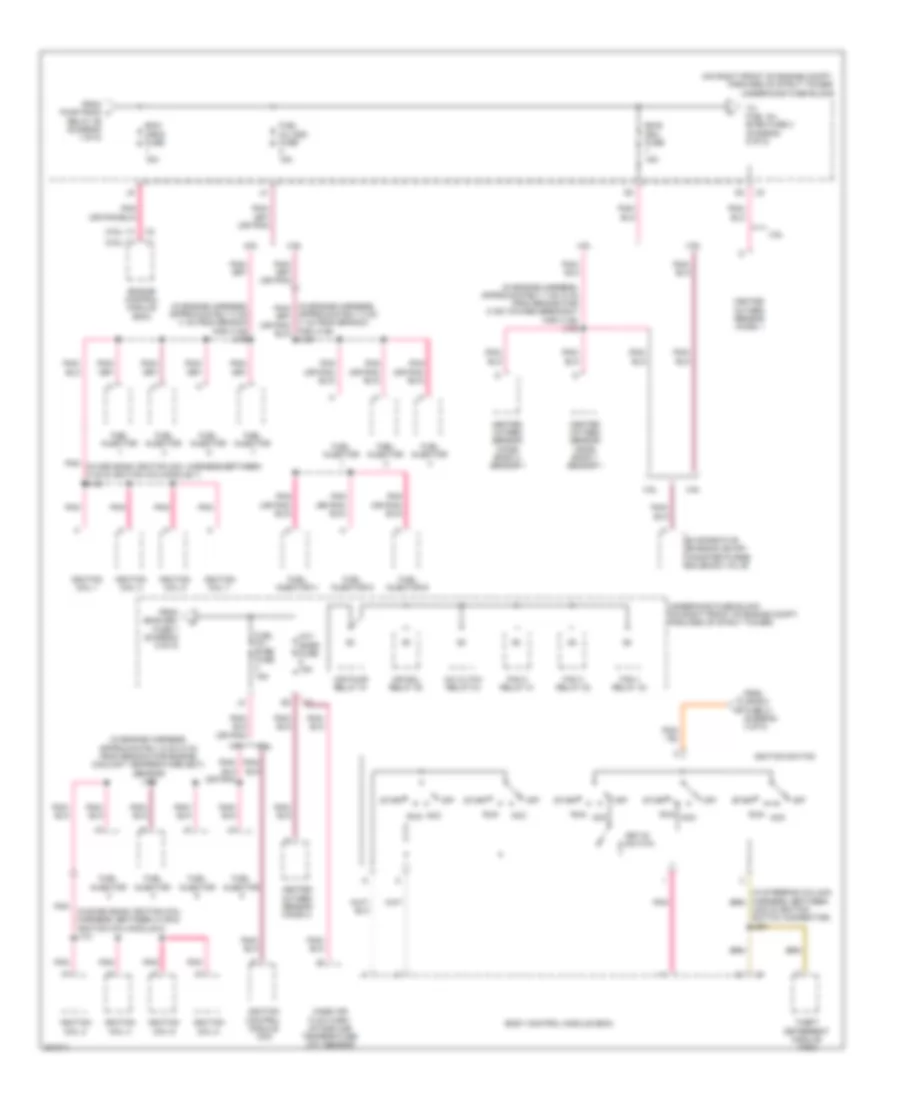 Power Distribution Wiring Diagram 5 of 5 for Buick Lucerne Super 2009