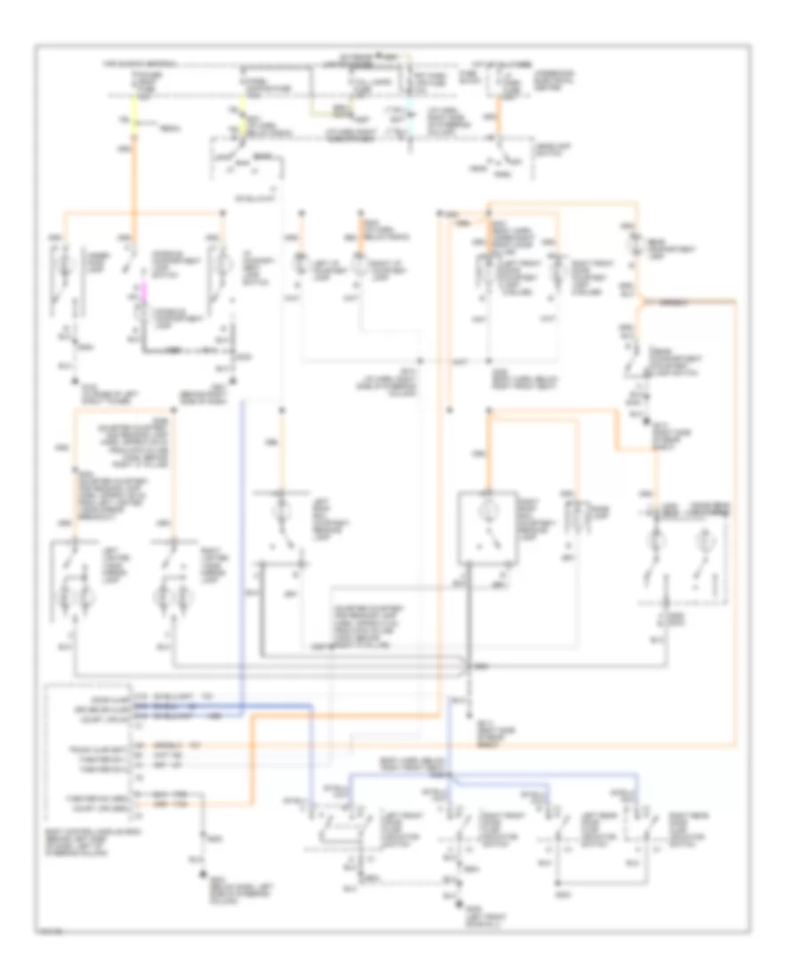 Courtesy Lamps Wiring Diagram for Buick Century Custom 1998
