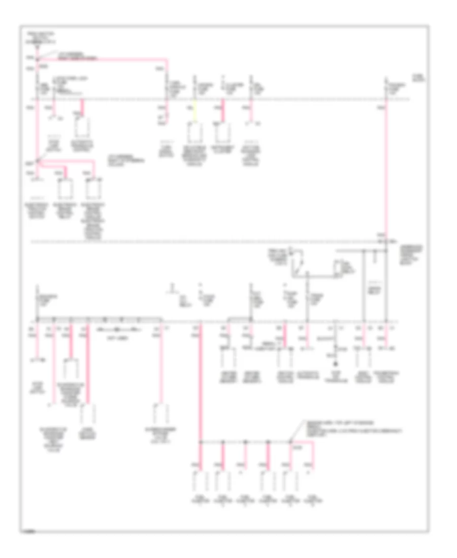 Power Distribution Wiring Diagram (3 of 3) for Buick Century Custom 1998