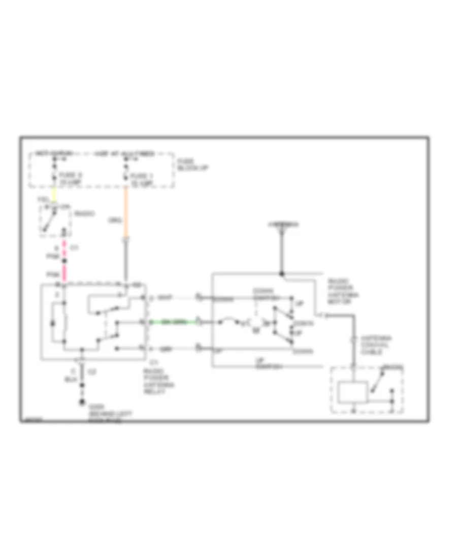 Power Antenna Wiring Diagram for Buick Roadmaster Limited 1992