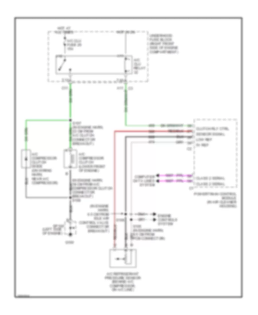 Compressor Wiring Diagram for Buick LeSabre Limited 2005
