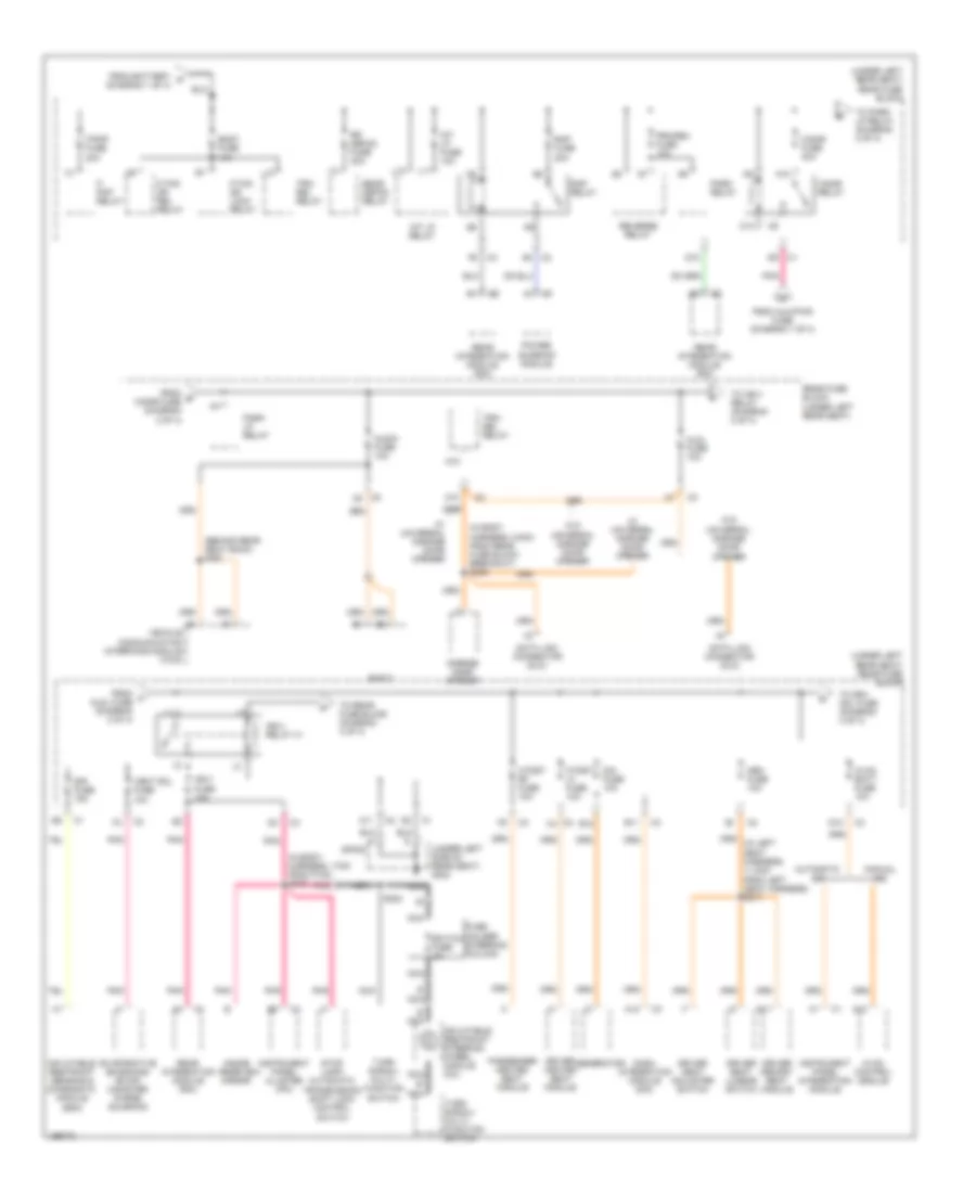 Power Distribution Wiring Diagram (2 of 4) for Buick LeSabre Limited 2005