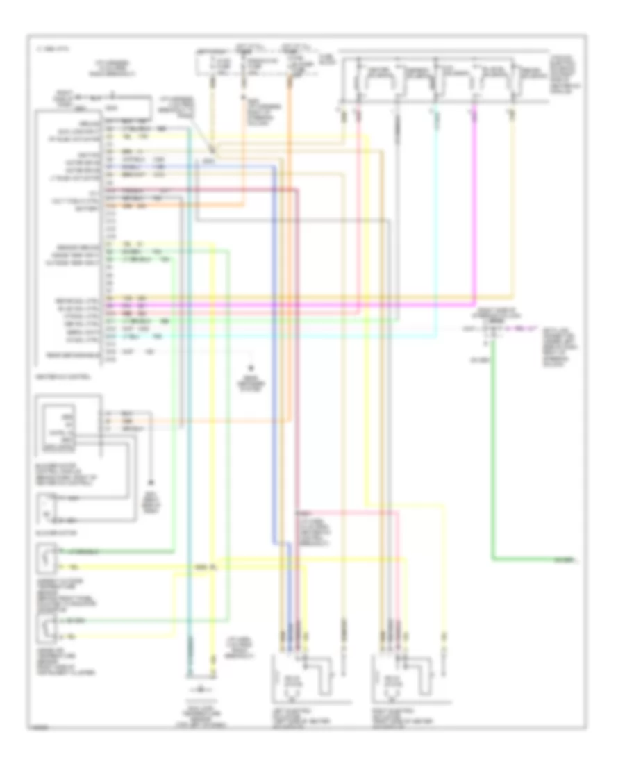 AC Wiring Diagram, Auto AC (1 of 2) for Buick Century Limited 1998