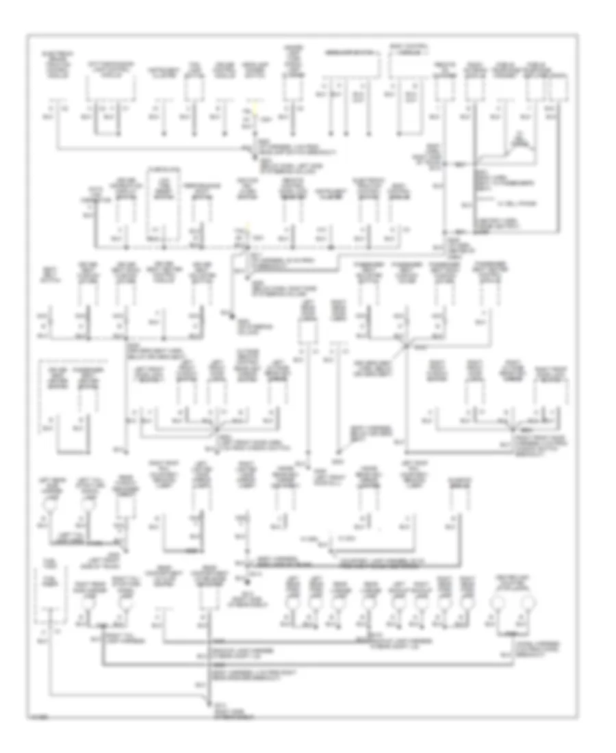 Ground Distribution Wiring Diagram 2 of 2 for Buick Century Limited 1998