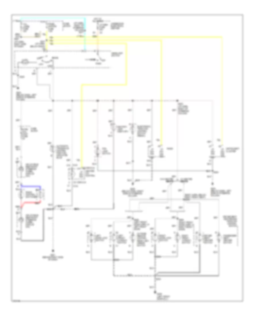 Instrument Illumination Wiring Diagram for Buick Century Limited 1998