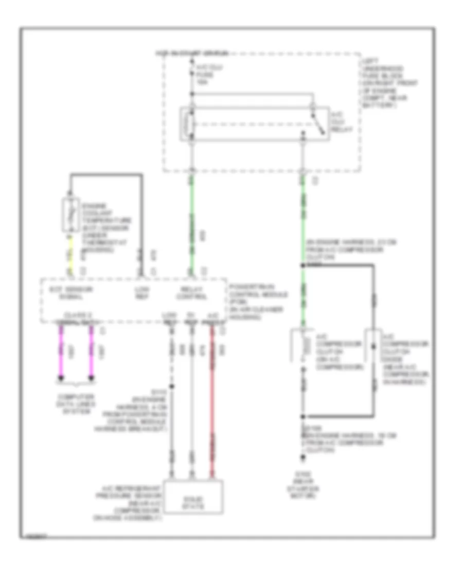 Compressor Wiring Diagram for Buick Park Avenue 2005