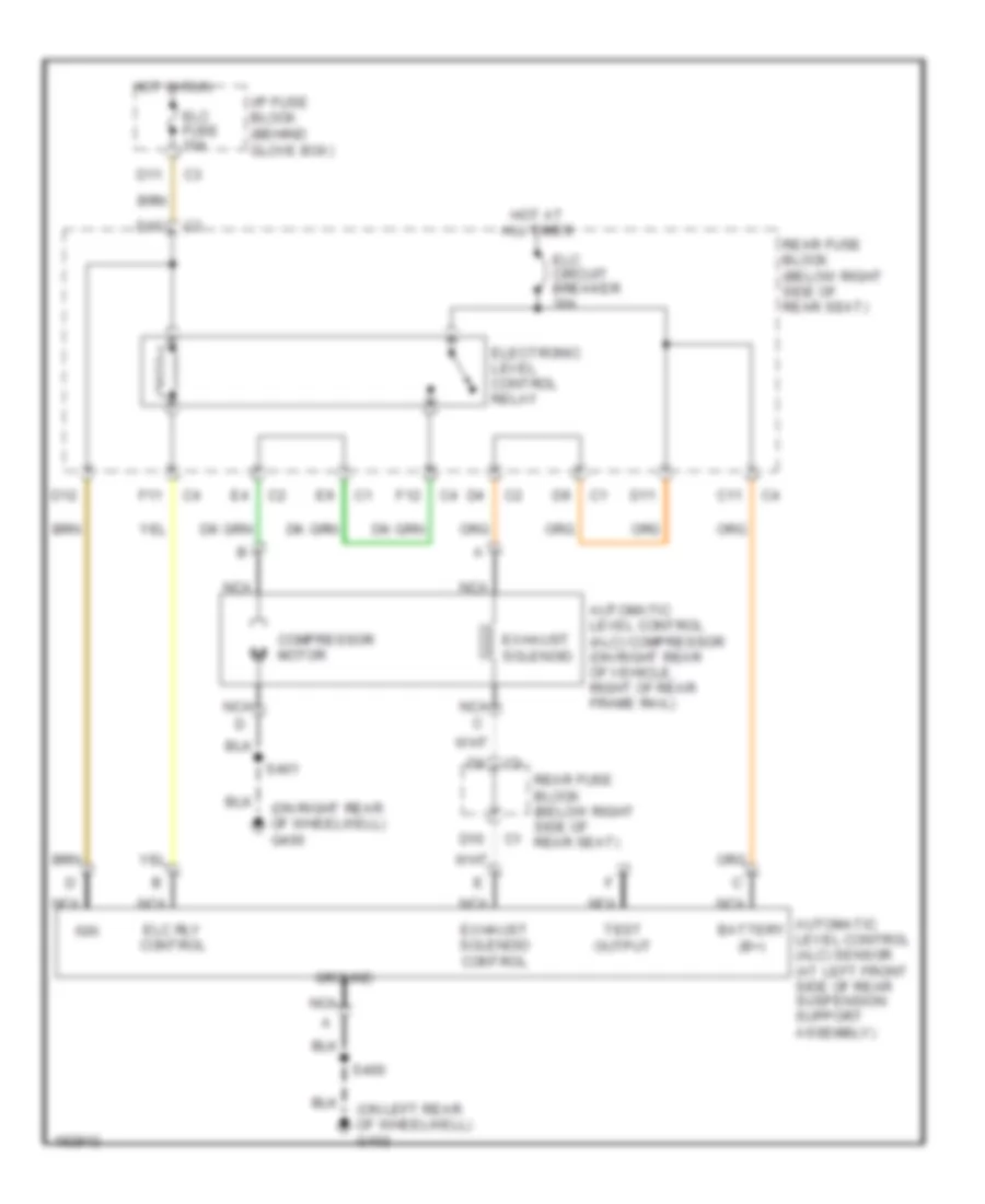 Electronic Suspension Wiring Diagram for Buick Park Avenue 2005