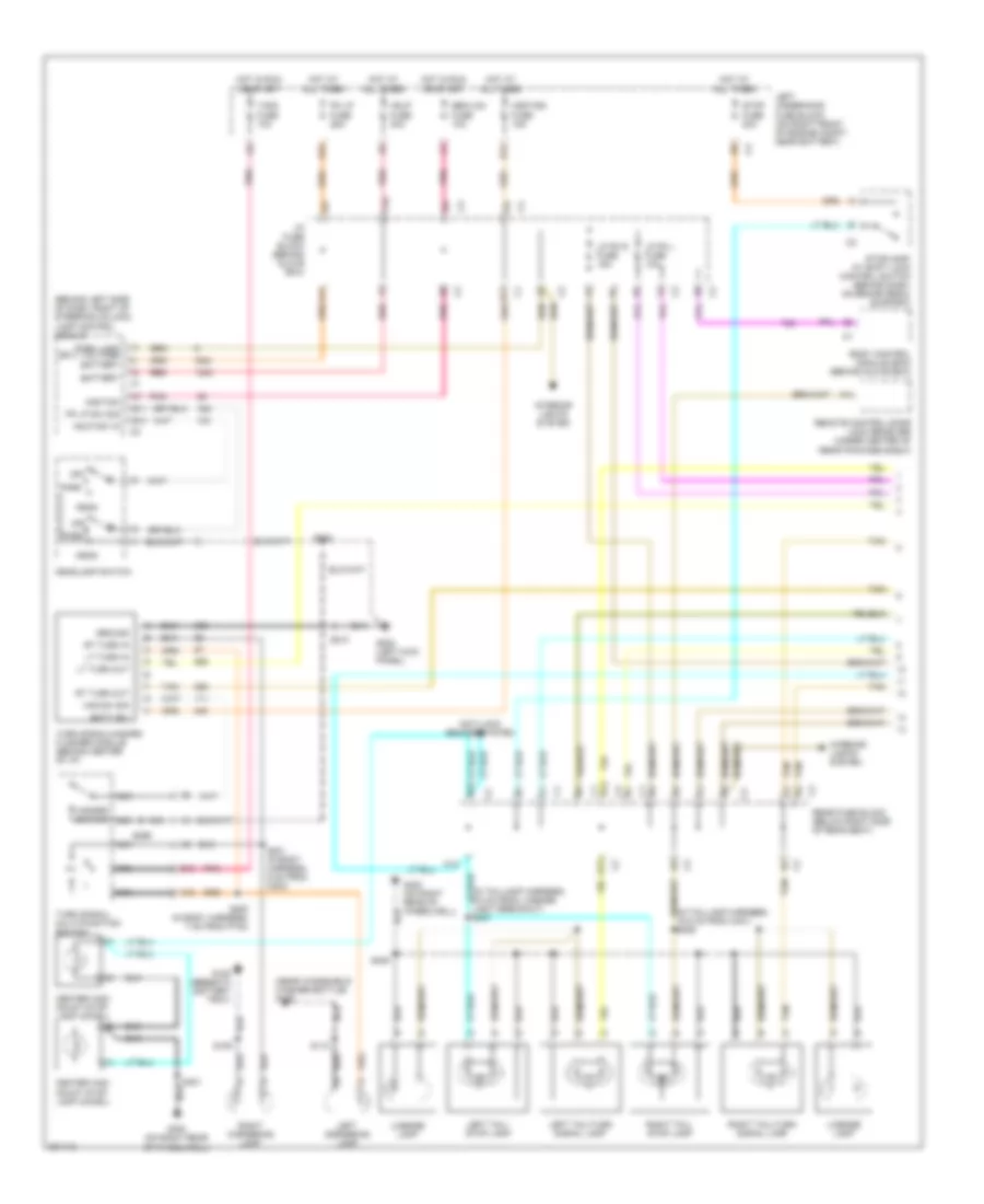 Exterior Lamps Wiring Diagram (1 of 2) for Buick Park Avenue 2005