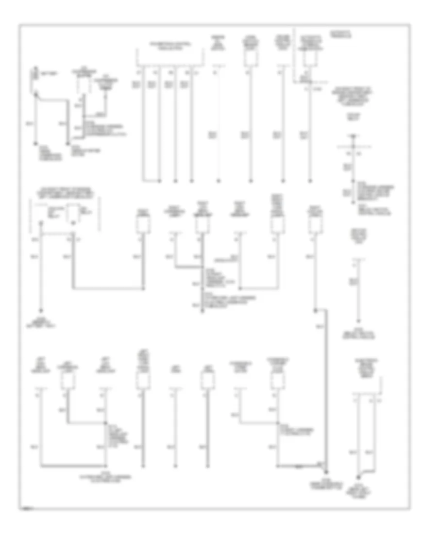 Ground Distribution Wiring Diagram 1 of 3 for Buick Park Avenue 2005