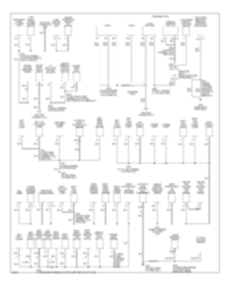 Ground Distribution Wiring Diagram 3 of 3 for Buick Park Avenue 2005