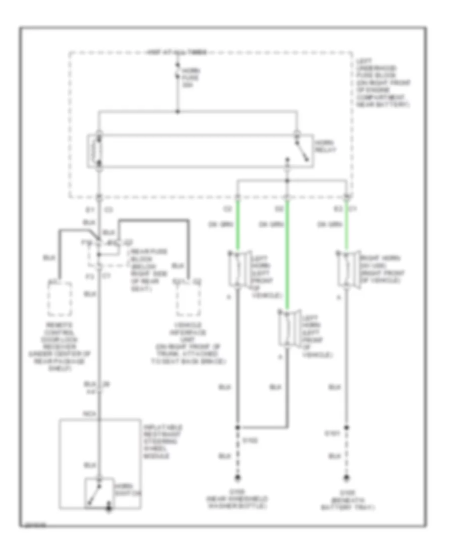 Horn Wiring Diagram for Buick Park Avenue 2005