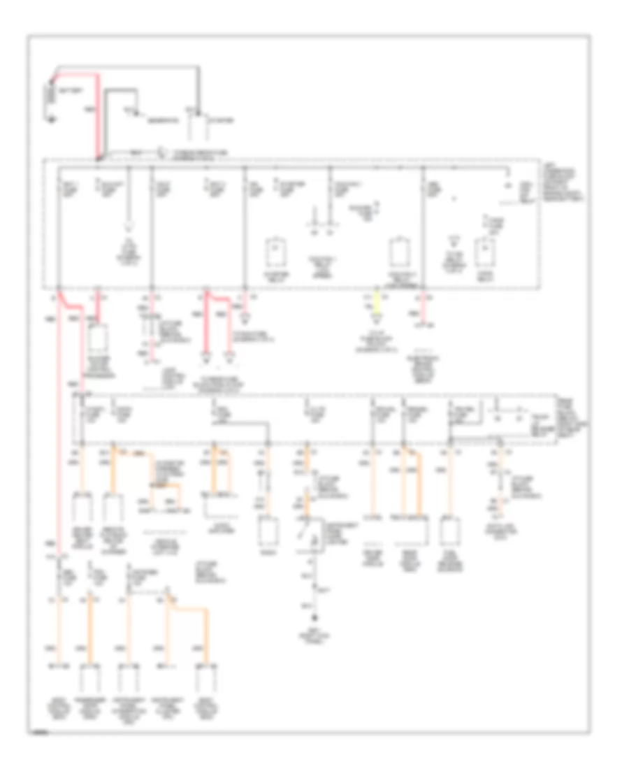 Power Distribution Wiring Diagram 1 of 4 for Buick Park Avenue 2005