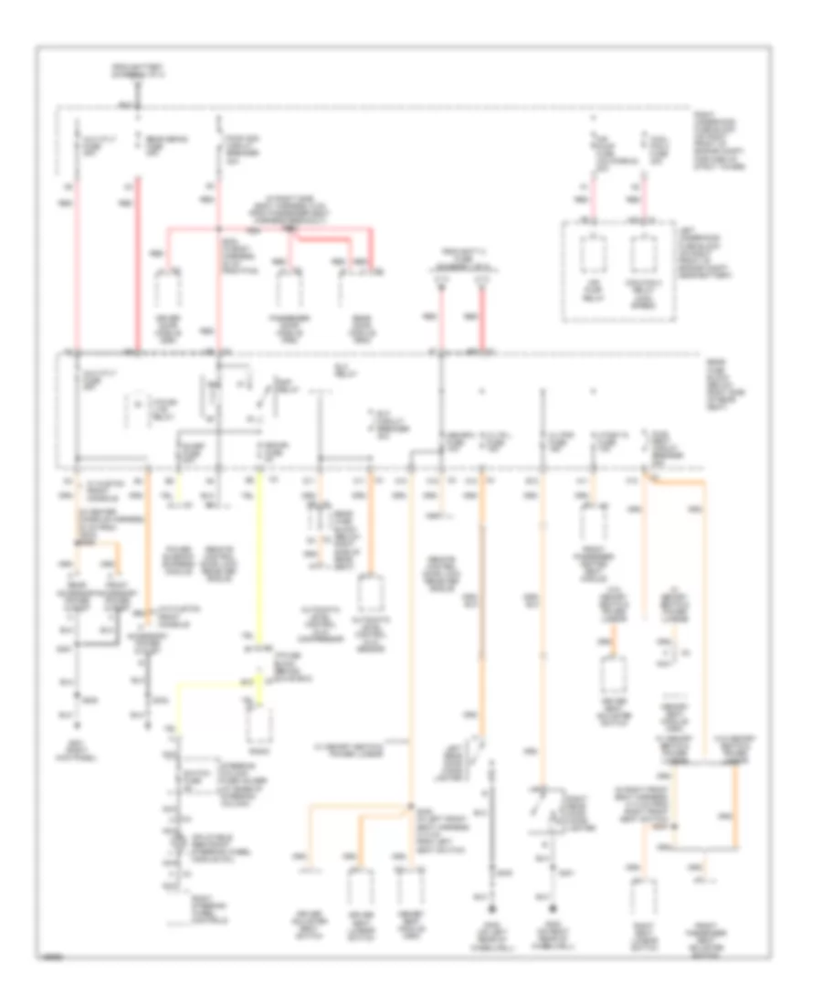 Power Distribution Wiring Diagram (2 of 4) for Buick Park Avenue 2005