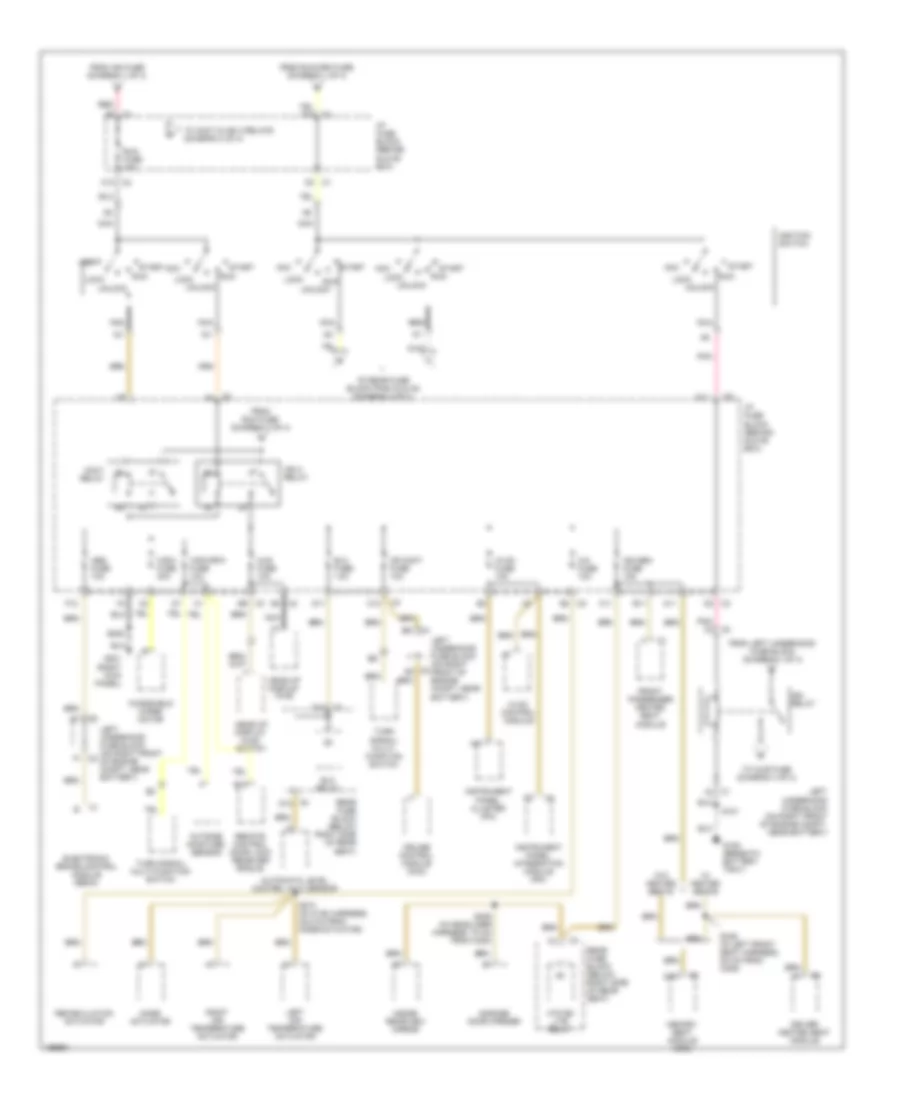 Power Distribution Wiring Diagram 3 of 4 for Buick Park Avenue 2005