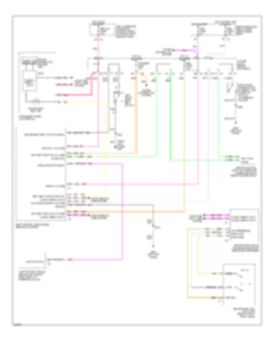 Warning Systems Wiring Diagram for Buick Park Avenue 2005