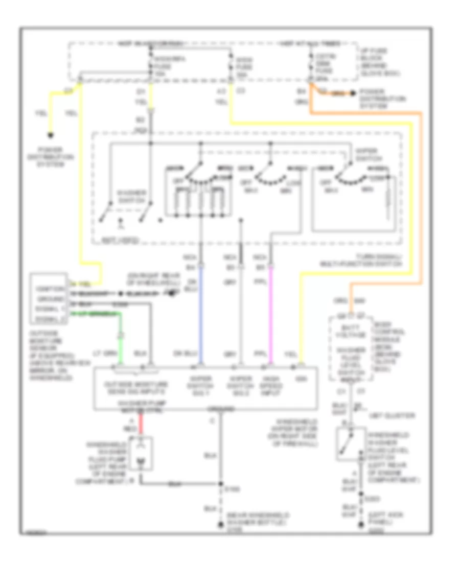 WiperWasher Wiring Diagram for Buick Park Avenue 2005