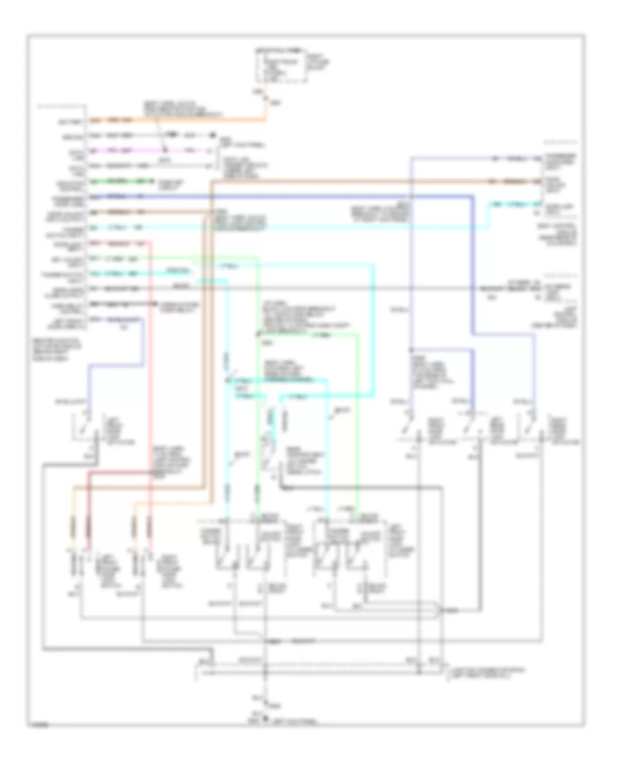Forced Entry Wiring Diagram for Buick LeSabre Custom 1998