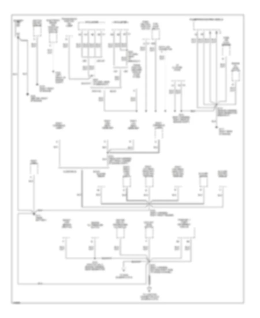 Ground Distribution Wiring Diagram 1 of 6 for Buick LeSabre Custom 1998