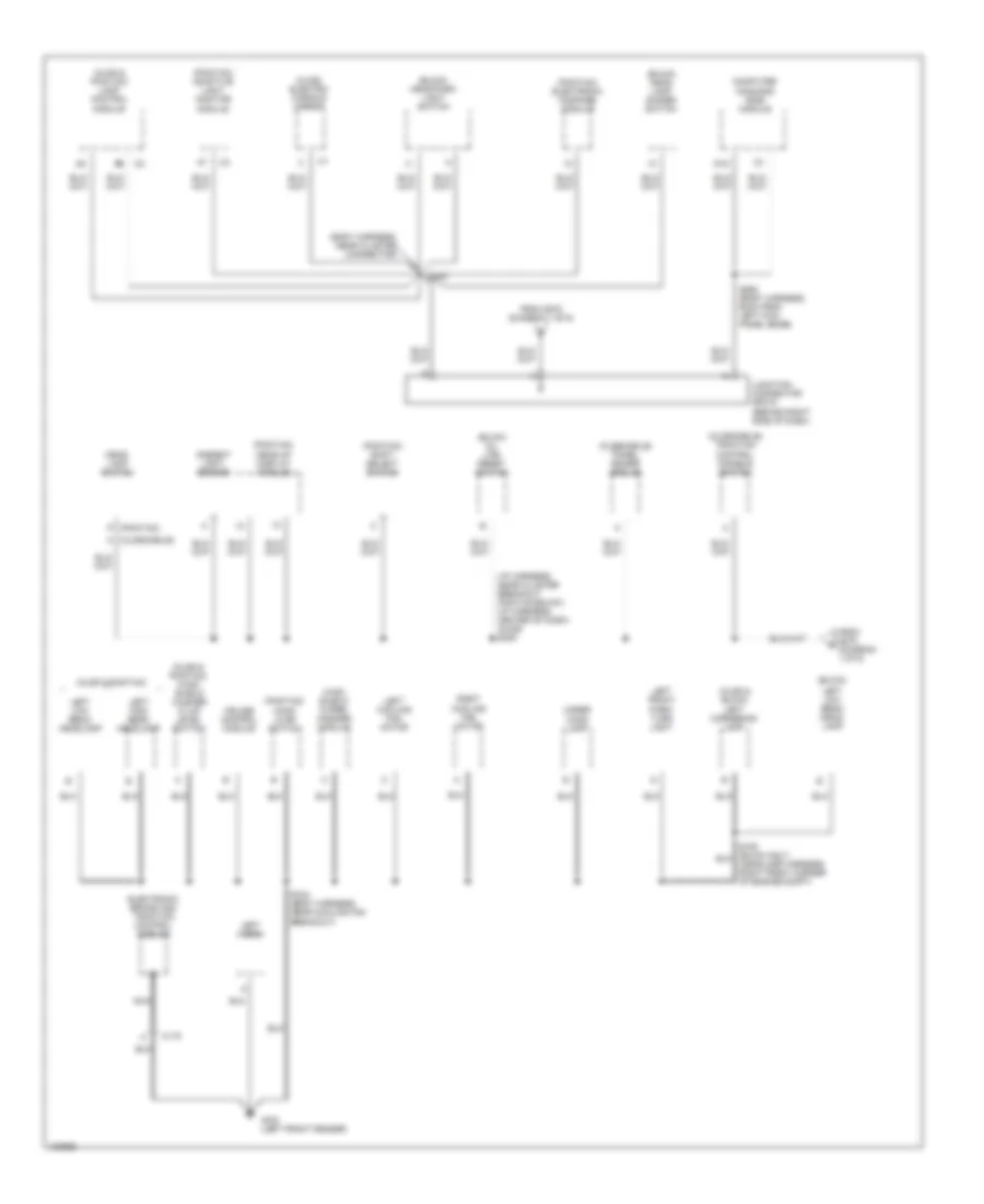 Ground Distribution Wiring Diagram 2 of 6 for Buick LeSabre Custom 1998