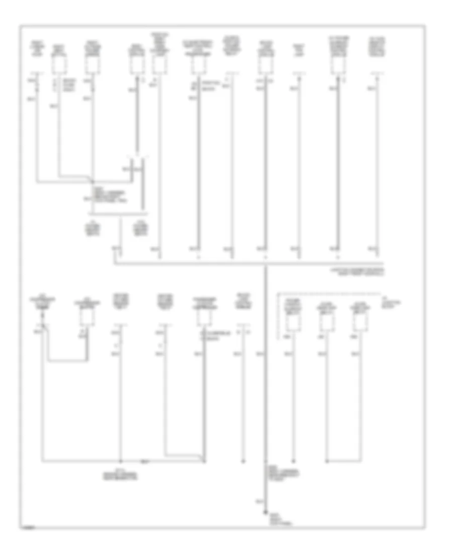 Ground Distribution Wiring Diagram 3 of 6 for Buick LeSabre Custom 1998