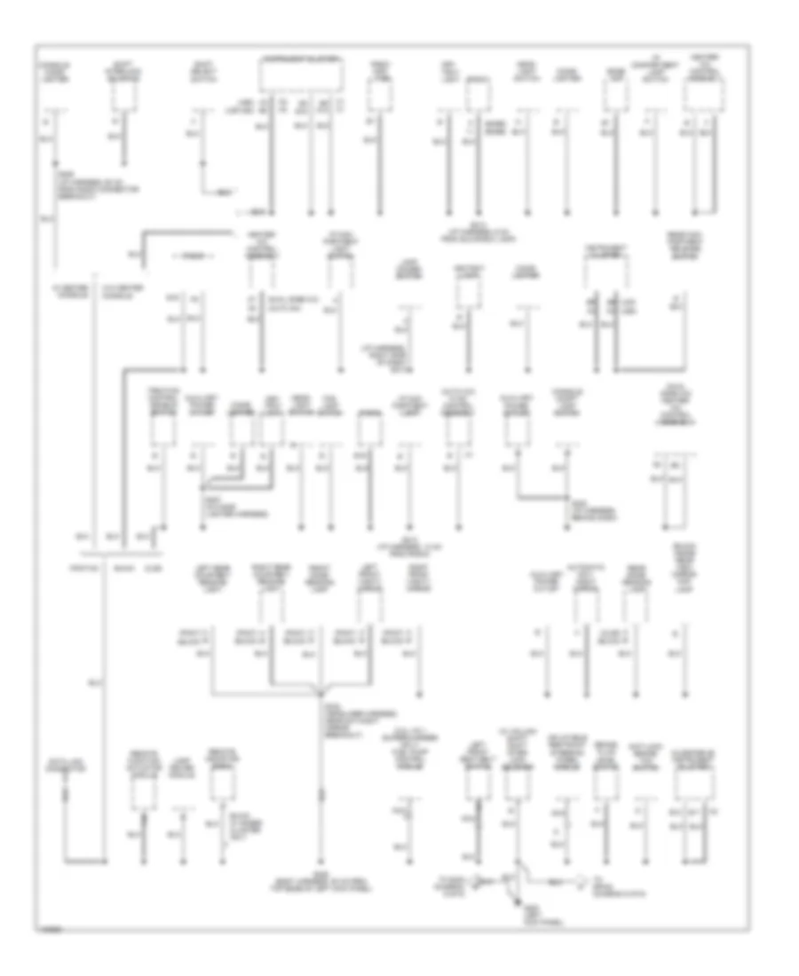 Ground Distribution Wiring Diagram 4 of 6 for Buick LeSabre Custom 1998