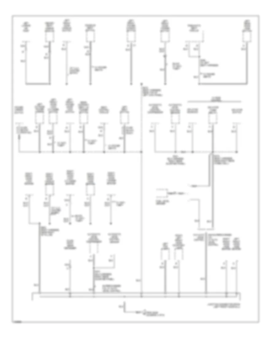 Ground Distribution Wiring Diagram 5 of 6 for Buick LeSabre Custom 1998