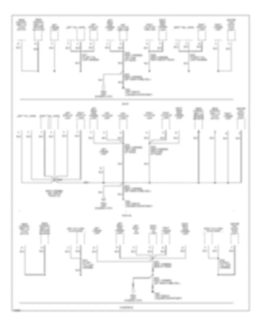 Ground Distribution Wiring Diagram 6 of 6 for Buick LeSabre Custom 1998