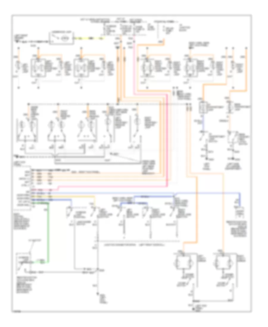 Courtesy Lamps Wiring Diagram for Buick LeSabre Custom 1998