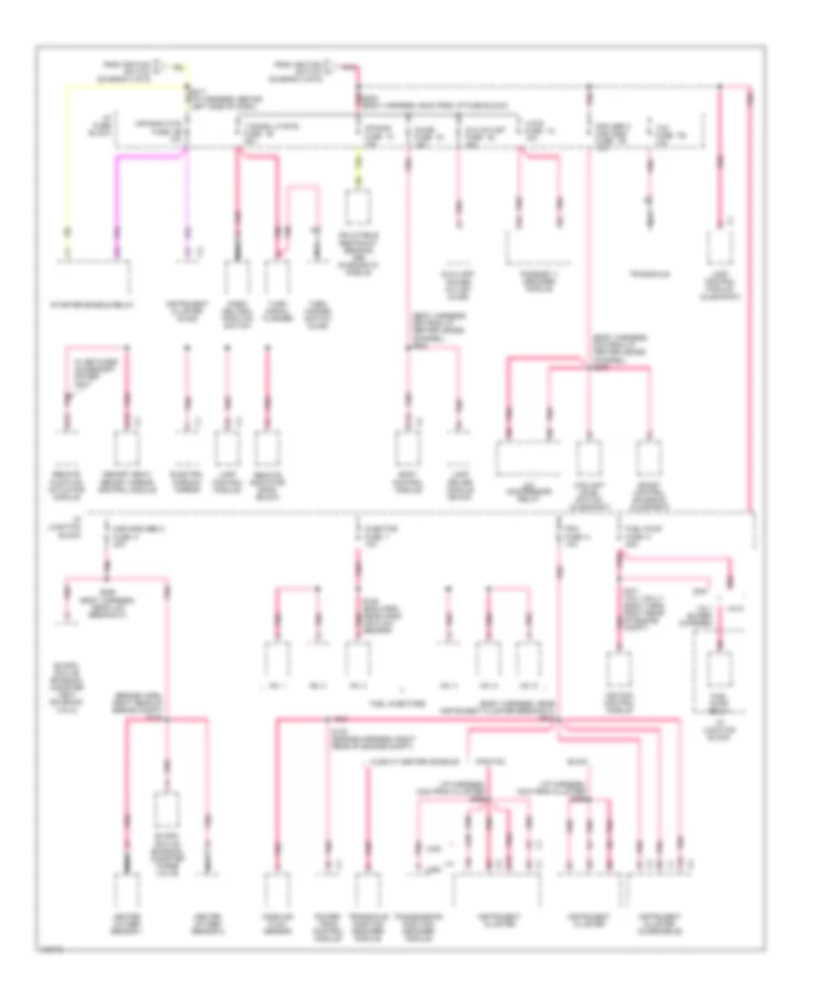 Power Distribution Wiring Diagram 6 of 6 for Buick LeSabre Custom 1998