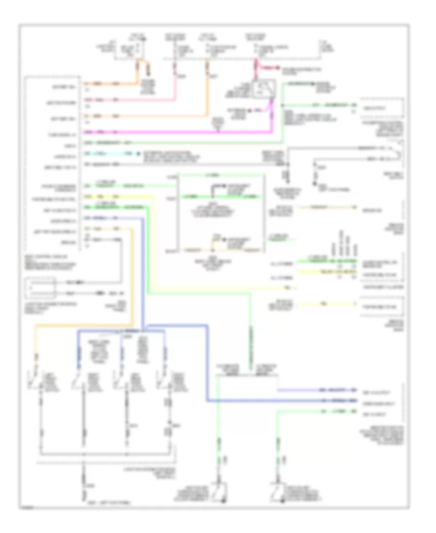 Warning System Wiring Diagrams for Buick LeSabre Custom 1998