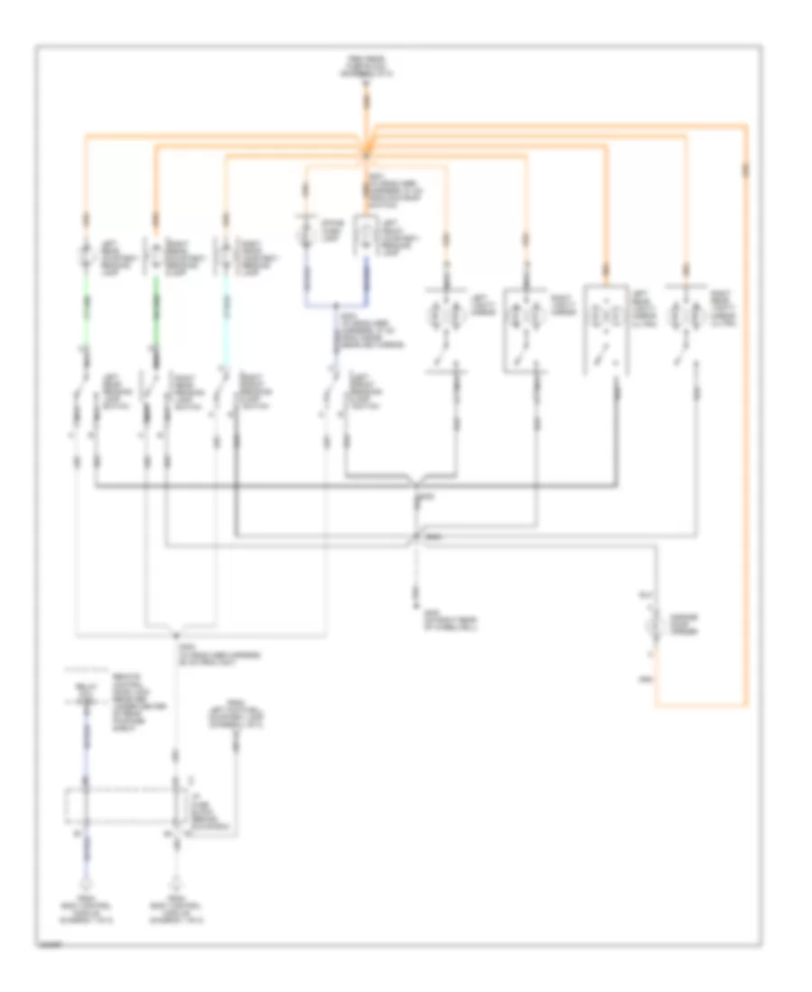 Courtesy Lamps Wiring Diagram 2 of 2 for Buick Park Avenue Ultra 2005