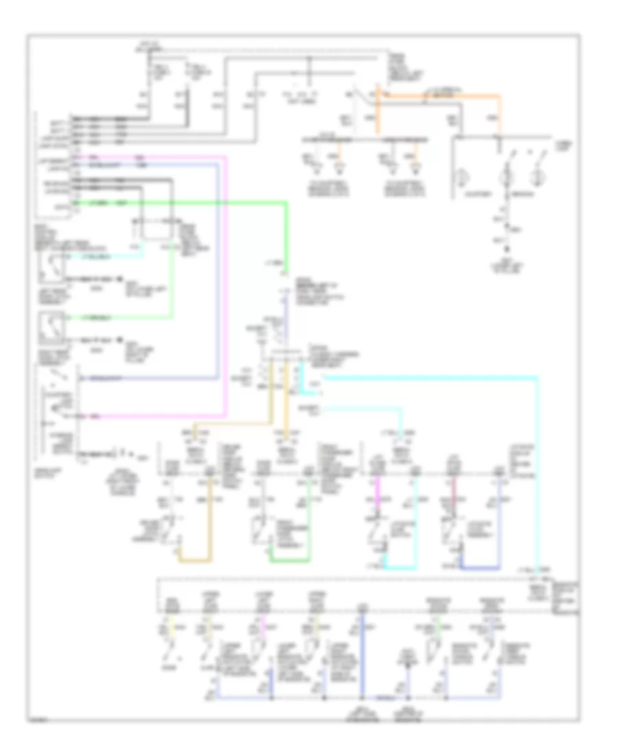 Courtesy Lamps Wiring Diagram 1 of 2 for Buick Rainier 2005