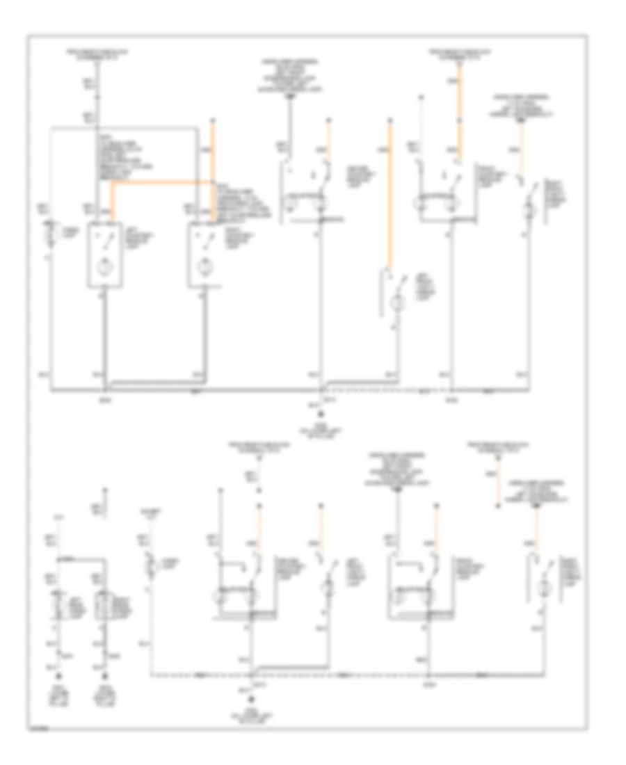 Courtesy Lamps Wiring Diagram (2 of 2) for Buick Rainier 2005