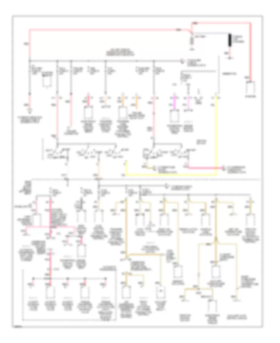 Power Distribution Wiring Diagram 1 of 6 for Buick Rainier 2005