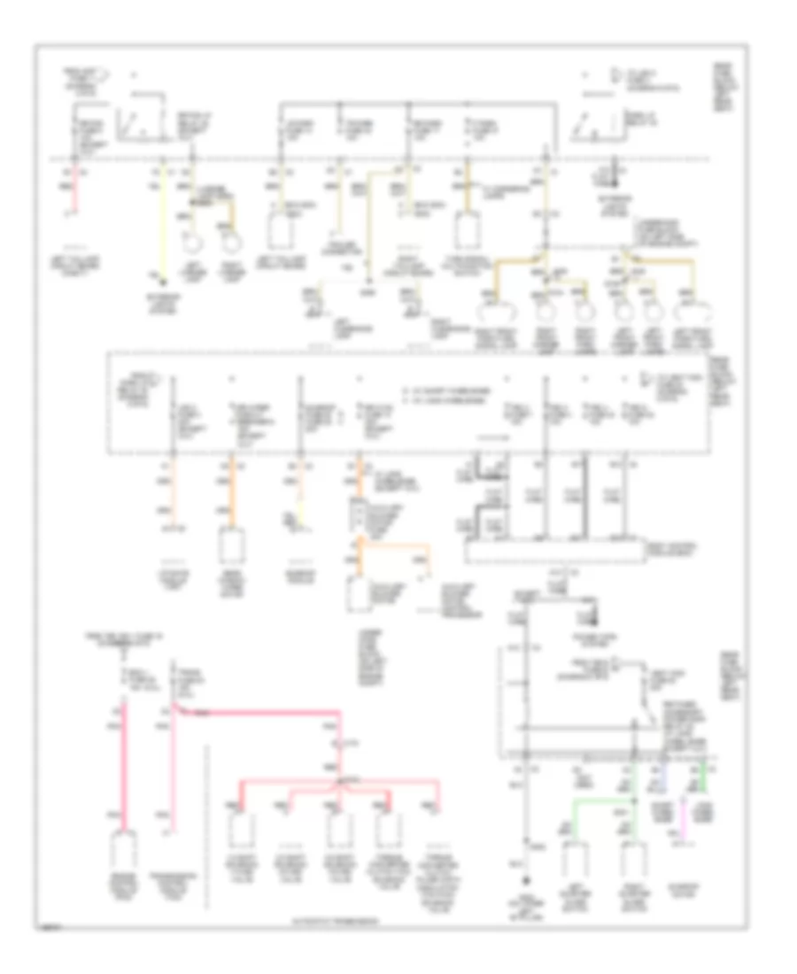 Power Distribution Wiring Diagram 5 of 6 for Buick Rainier 2005