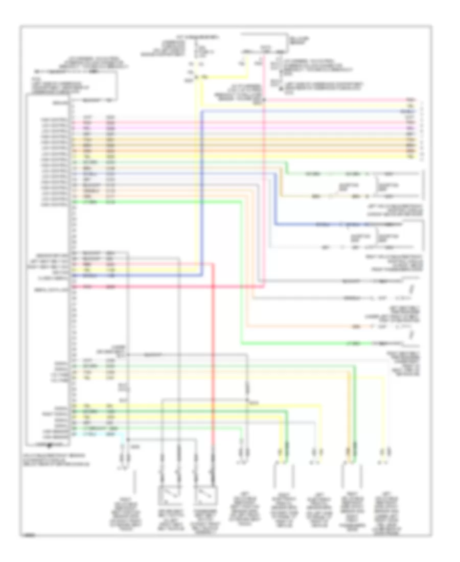 Supplemental Restraints Wiring Diagram 1 of 2 for Buick Rainier 2005