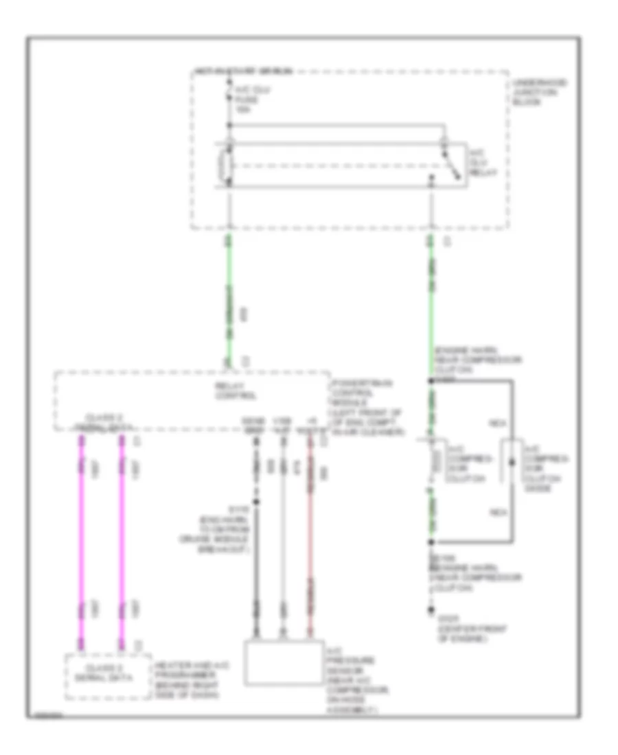 Compressor Wiring Diagram for Buick Park Avenue 1998