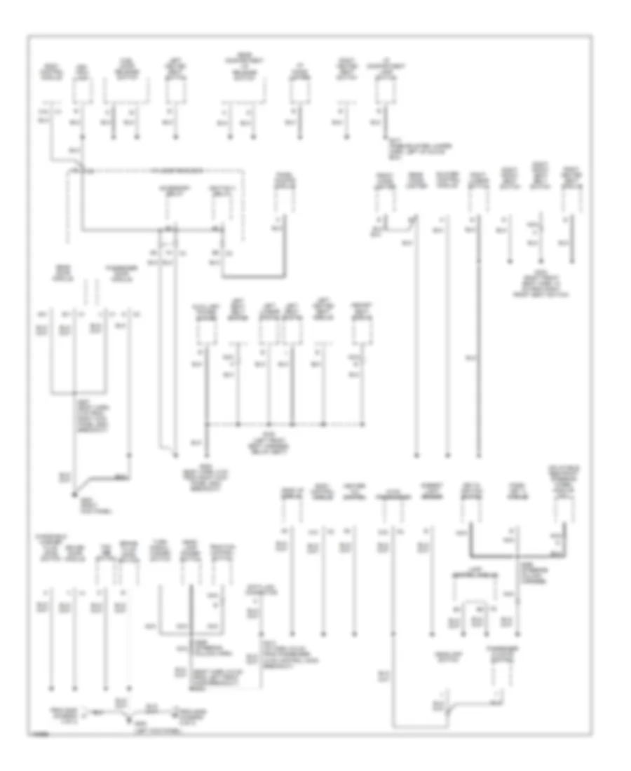 Ground Distribution Wiring Diagram 2 of 3 for Buick Park Avenue 1998