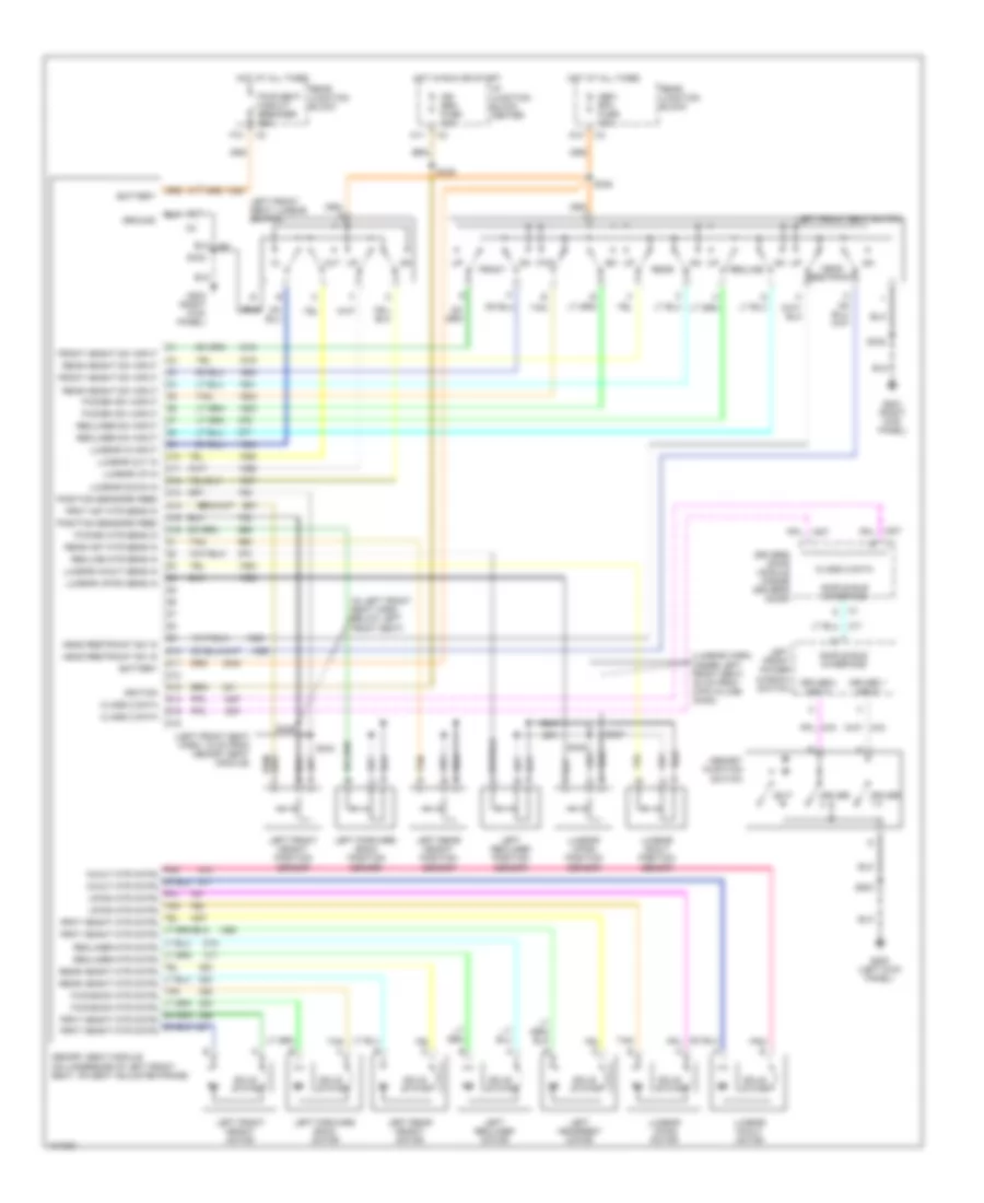 Memory Seats Wiring Diagram for Buick Park Avenue 1998