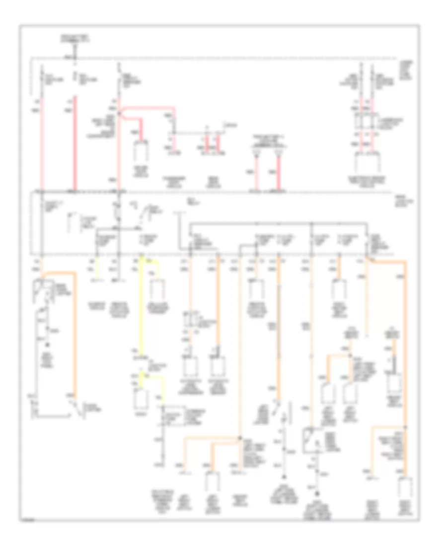 Power Distribution Wiring Diagram 2 of 4 for Buick Park Avenue 1998