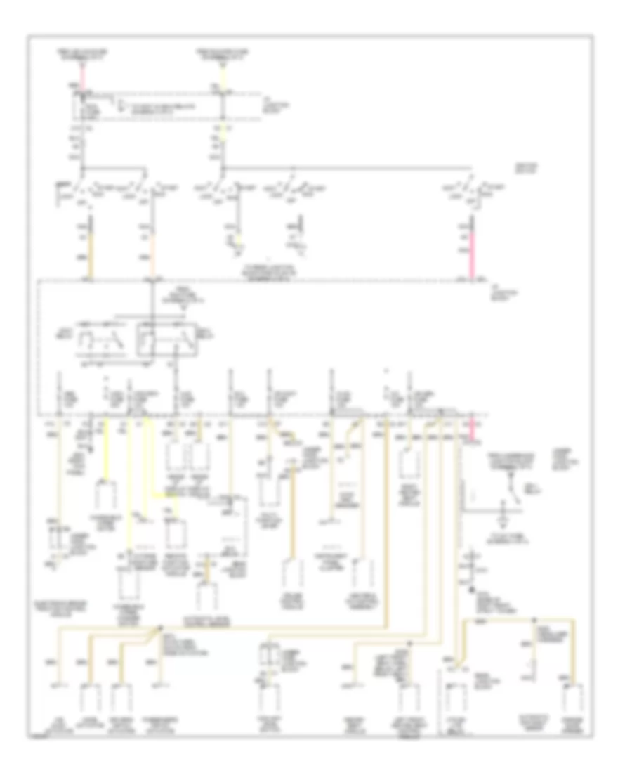 Power Distribution Wiring Diagram (3 of 4) for Buick Park Avenue 1998