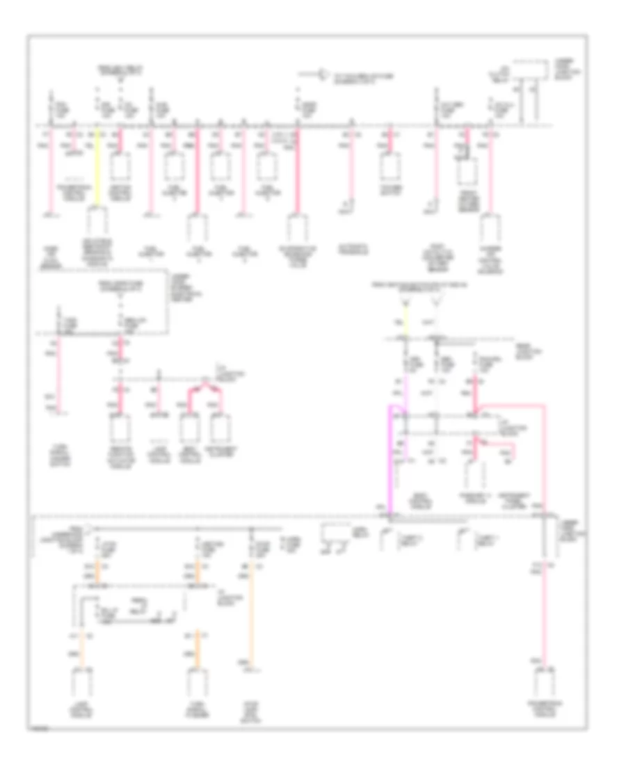 Power Distribution Wiring Diagram 4 of 4 for Buick Park Avenue 1998