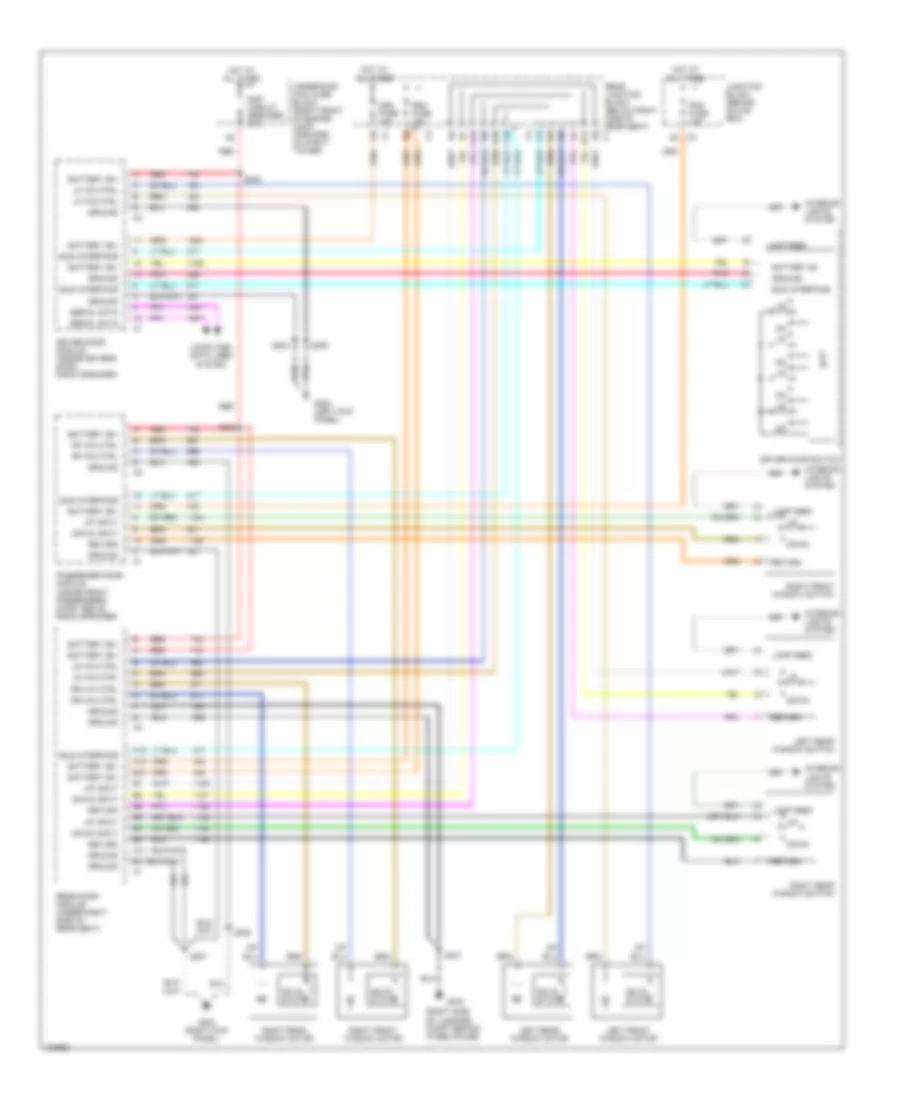 Power Window Wiring Diagram for Buick Park Avenue 1998