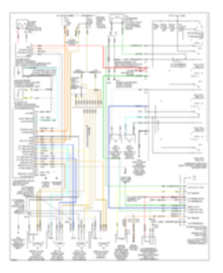 Automatic A C Wiring Diagram for Buick Rendezvous CX 2005