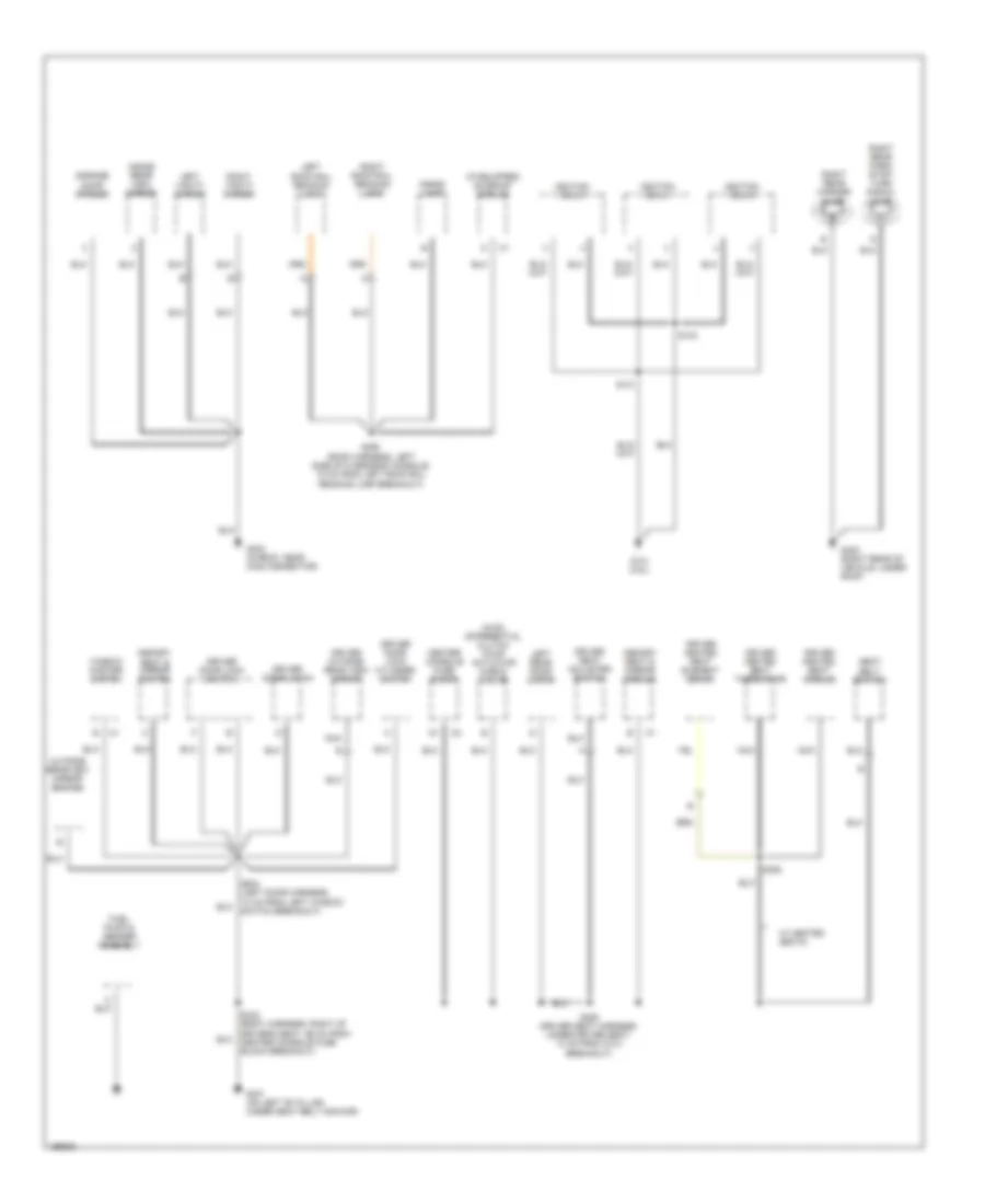 Ground Distribution Wiring Diagram 3 of 4 for Buick Rendezvous CX 2005