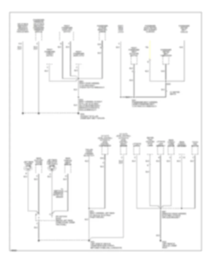 Ground Distribution Wiring Diagram (4 of 4) for Buick Rendezvous CX 2005
