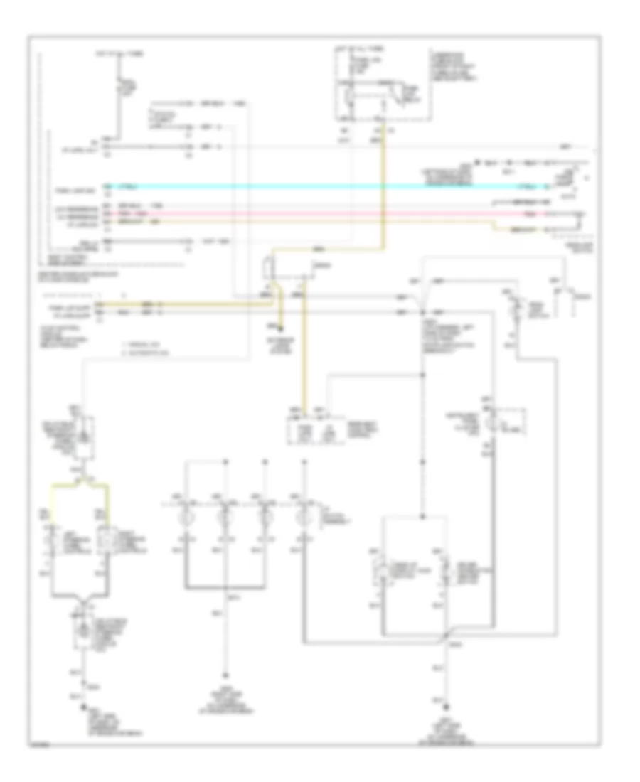 Instrument Illumination Wiring Diagram (1 of 2) for Buick Rendezvous CX 2005