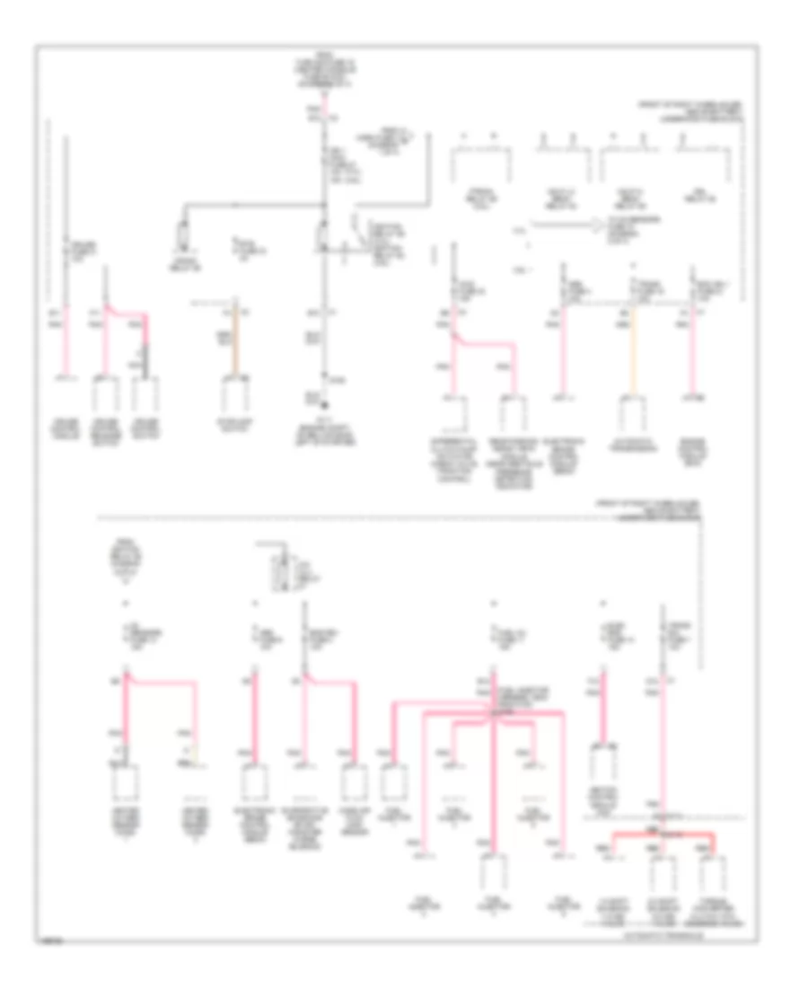 Power Distribution Wiring Diagram (2 of 4) for Buick Rendezvous CX 2005