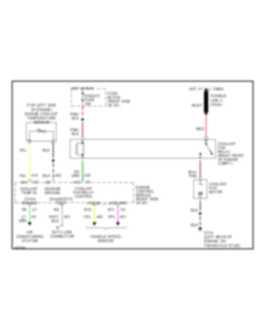 2 2L VIN 4 Cooling Fan Wiring Diagram for Buick Century Limited 1993